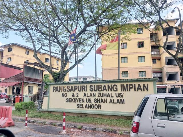 Corner Unit Level 4 Subang Impian Apartment U5 Shah Alam