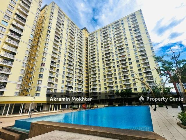 Corner Unit, Renovated, Partially Furnished & 1 Parking | Platinum Lake PV12 Condominium, Danau Kota Setapak, KL