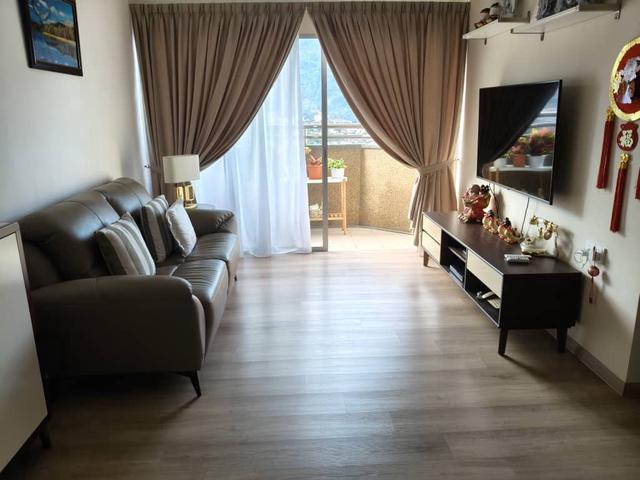 Corner Unit Sri Kristal Apartment Air Itam For Rent Renovated Nice