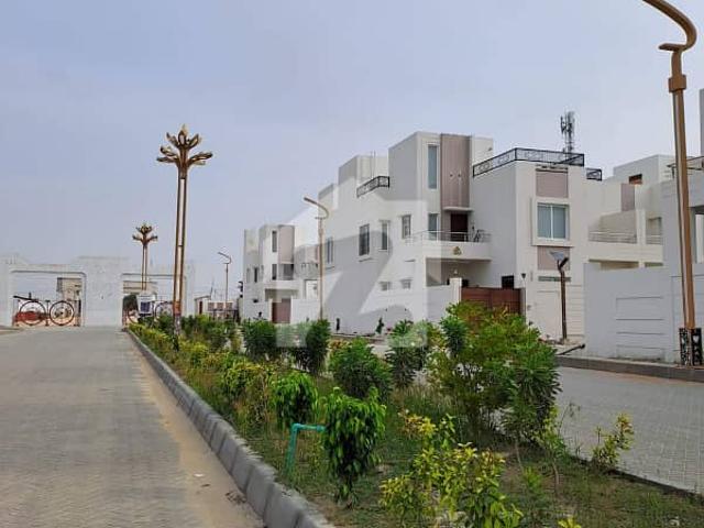 Corner Villa For Sale At Palm Village Area 200 Square Yards Near Main Boulevard Road And Main Gate
