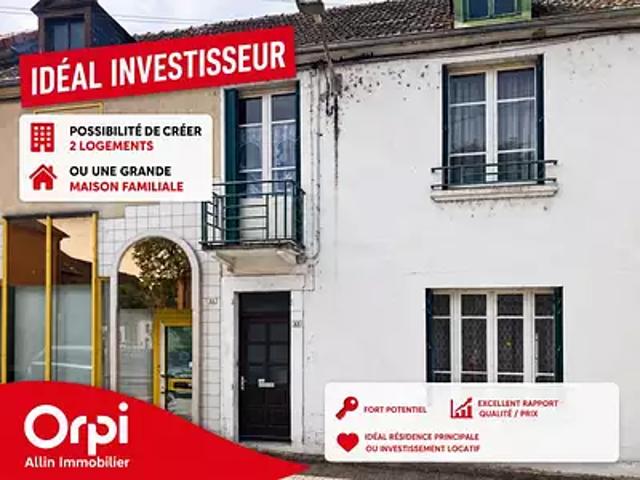Cosne d'Allier 03430 Achat / Vente maison 4 pièces t4 terrasse cave