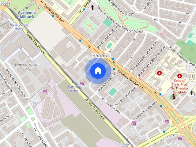 Cotroceni 5`Metrou Academia Militara Centrala Parcare PetFriendly
