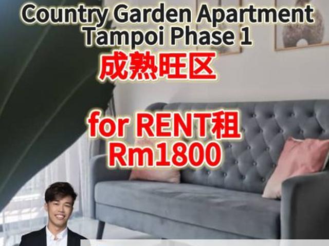 Tampoi Central Park Apartment for RENT‼️