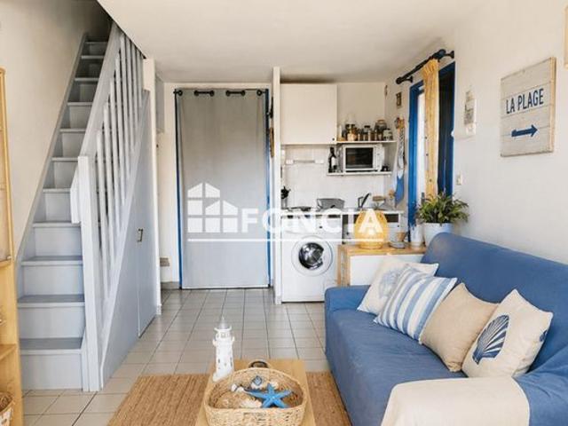 Coup de cœur T2 avec mezzanine, terrasse et parking copro avec piscine, proche plage