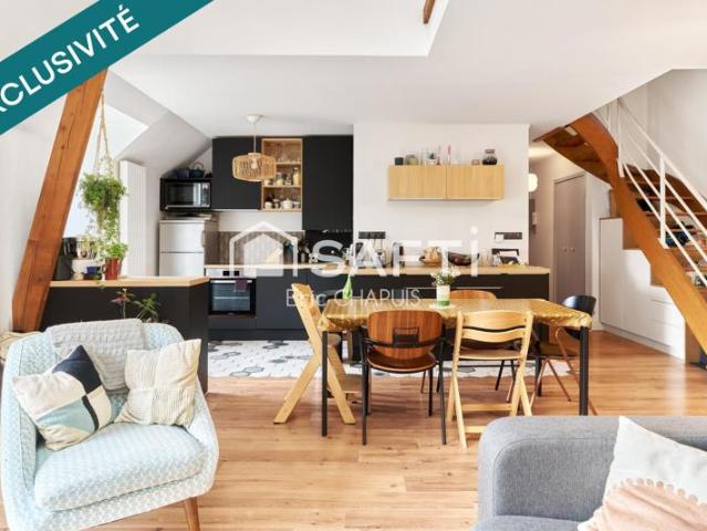 Duplex 93 m² surf. Plancher: coup de coeur assure!