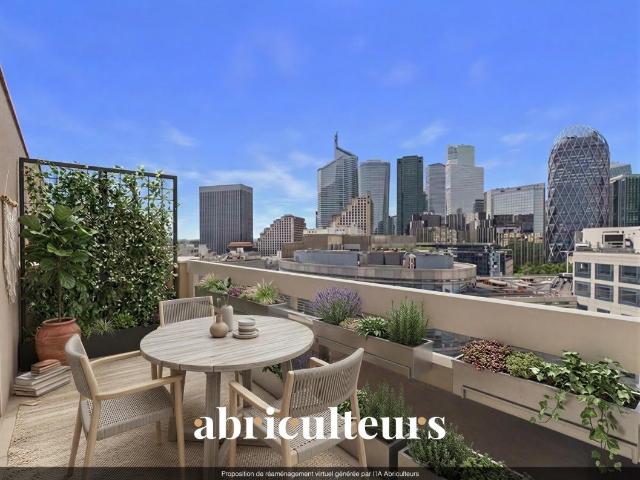 Courbevoie – 4 pièces 113 m² – Dernier étage avec vue La Défense