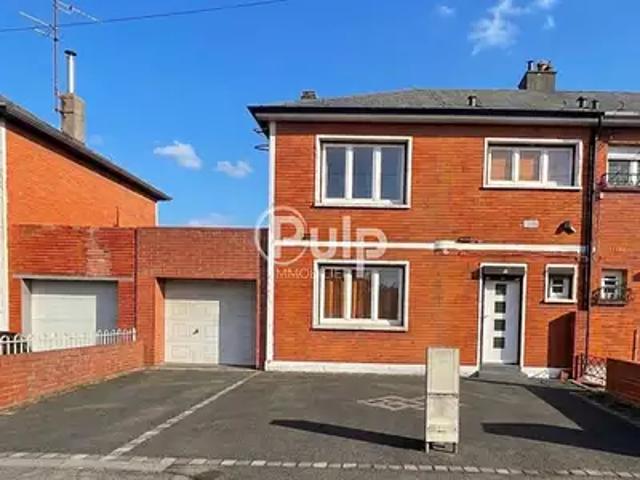 Courrières 62710 Achat / Vente maison 4 pièces t4 jardin terrasse