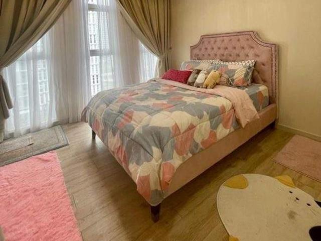 Cozy master bedroom with private toilet