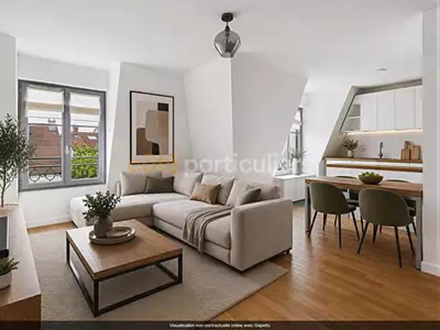 Clamart 92140 Achat / Vente appartement 2 pièces t2 au dernier étage parking