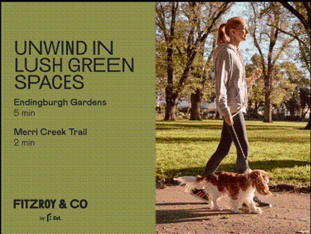 Cleverly designed 2 bed, 2 bath apartment in Fitzroy North