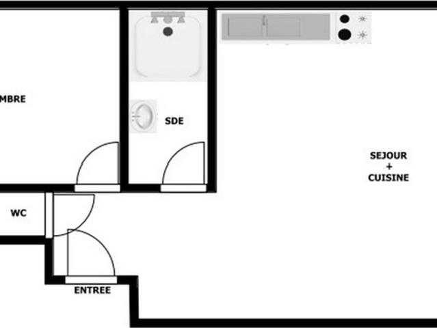 CLICHY PARC ROGER SALENGRO 2 PIECES 205.000 € FAI