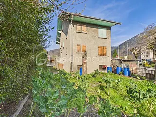 Cluses 74300 Achat / Vente maison 6 pièces t6 cave balcon