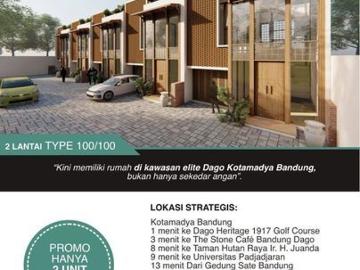 Cluster Exlusive 2 Lantai Plus Roof Top Di Utara Kota Bandung