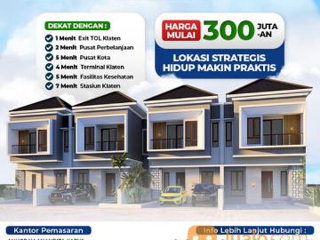 CLUSTER HUNIAN DI JEBUGAN 3 MENIT KE EXIT TOL