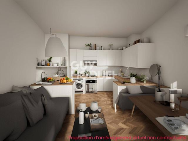 Croix Rousse T2 42 m2 vente loué