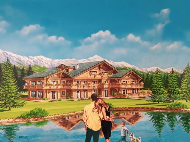 Crans Montana. Crans VS, Neubau mit 2 Luxuswohnungen