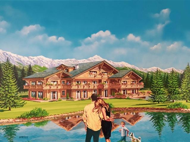 Crans Montana. Crans VS, Neubau mit 2 Luxuswohnungen