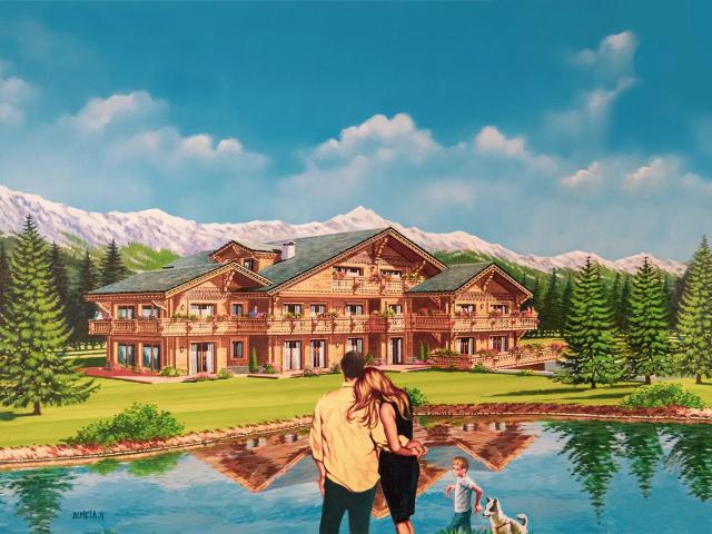 Crans Montana. Crans VS, Neubau mit 2 Luxuswohnungen