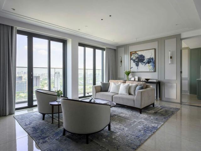 CREST – Căn hộ 3 phòng ngủ 150m², nội thất cao cấp view thành phố cho thuê