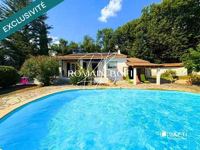 Cruviers Lascours 30360 Achat / Vente maison 4 pièces t4 piscine terrasse