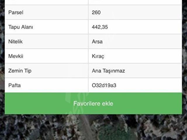 CTN MERSİN ERDEMLİ BATISANDAL FULL DENİZ 442m2 VİLLALIK ARSA