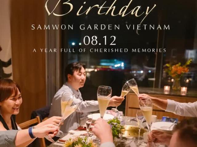 Cùng đón chờ bữa tiệc sinh nhật tròn 1 tuổi của Samwon Garden Vietnam