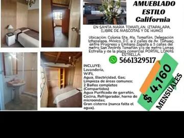 Cuarto amueblado estilo californiano