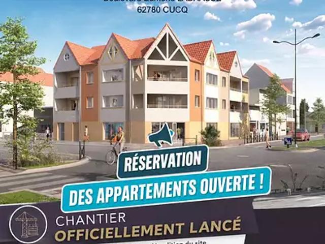 Cucq 62780 Achat / Vente appartement 2 pièces t2 balcon