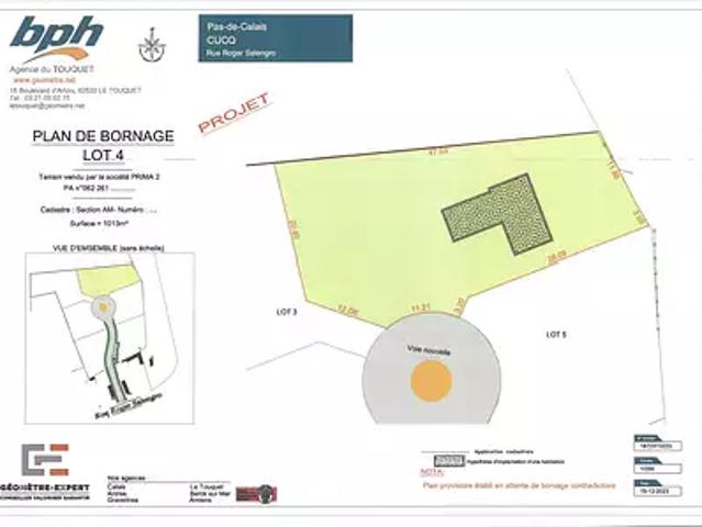 Cucq 62780 Achat / Vente terrain