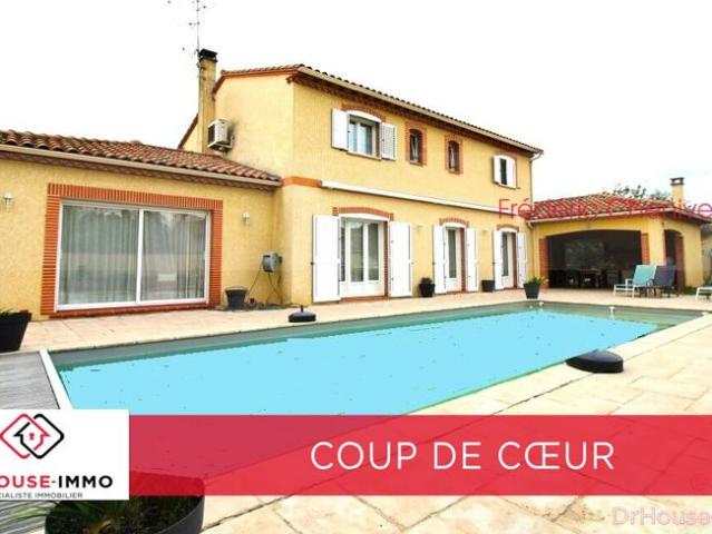 CUGNAUX: Maison T8 avec Piscine et Appartement Indépendant