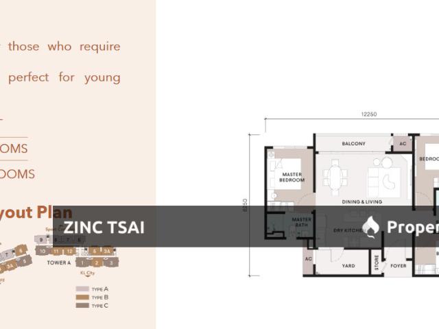 Curvo Residences {Save RM 45,000} 5 mins drive to LRT Wangsa Maju