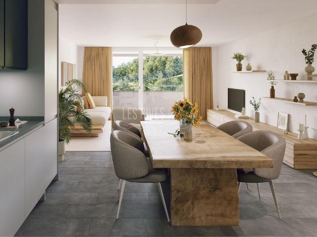 Custom built apartment with 3.5 rooms on sale in Châtel St Denis 90 m² | dreamo. Ch