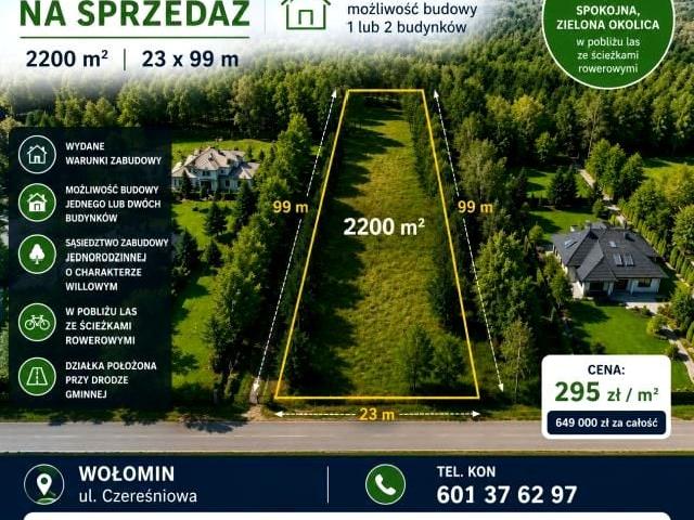 Czereśniowa 2 200 m², Wołomin