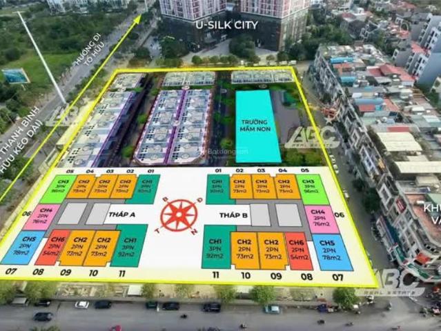 Dự Án căn hộ chung cư SIÊU HOT tại Hà Đông, DT 54 96m2, LH 0763024