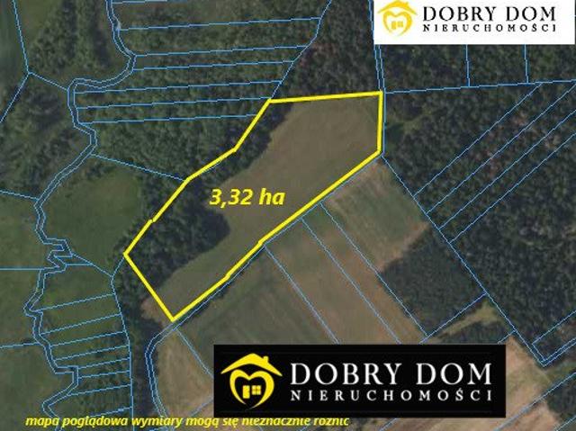 Działka z lasem i rzeczką, 33 200 m², Dąbrowa Białostocka