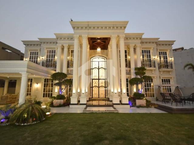 D H A Lahore 2 Kanal Fasial Rasool Design House Fully Furnished with Swimming Pool & Cinema Full Basement with 100% original pics available for Rent