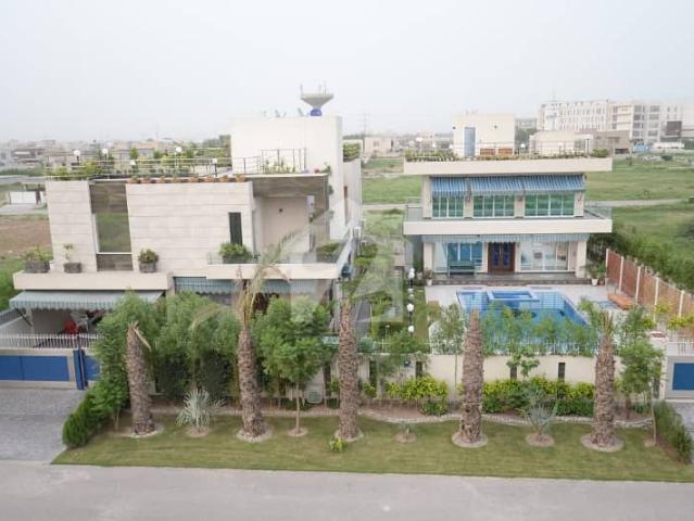 D H A Lahore 2 Kanal Mazher Munir Design House With Swimming Pool Fully Furnished 100% Original Pics Available For Rent