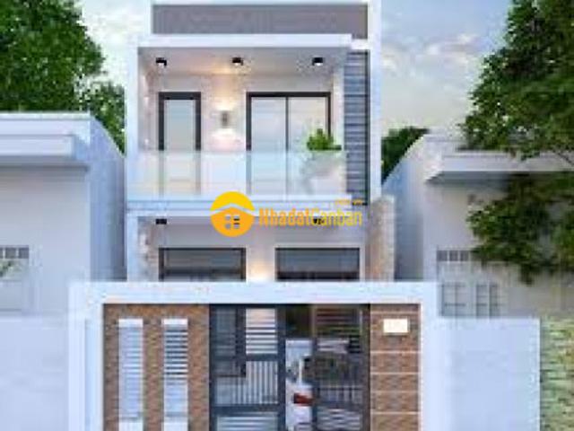 Dãy nhà phố 1 trệt 1 lầu ngay mặt tiền quốc lộ 1a ngoại ô cần thơ
