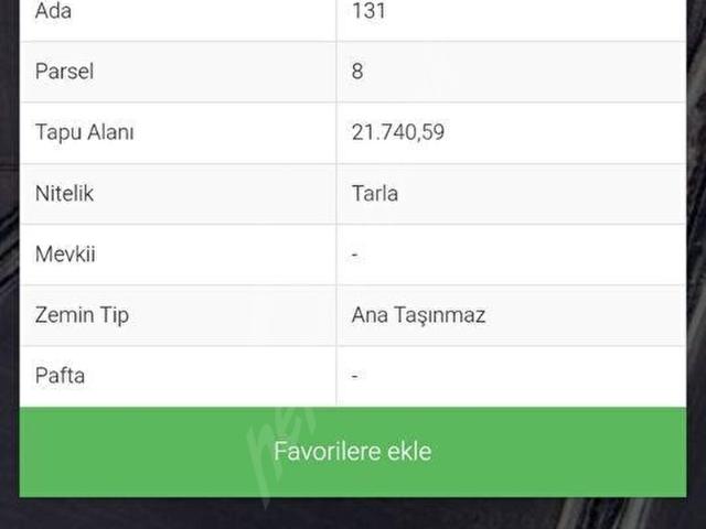 DAĞBAKAN EMLAKTAN ALİFAKIDA SATILIK TARLA