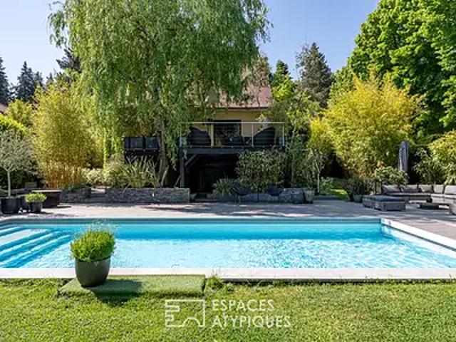 Dampierre en Yvelines 78720 Achat / Vente maison 6 pièces t6 au dernier étage piscine