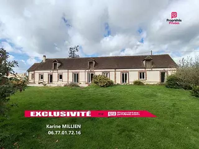 Dampierre sur Avre 28350 Achat / Vente maison 7 pièces t7 jardin terrasse