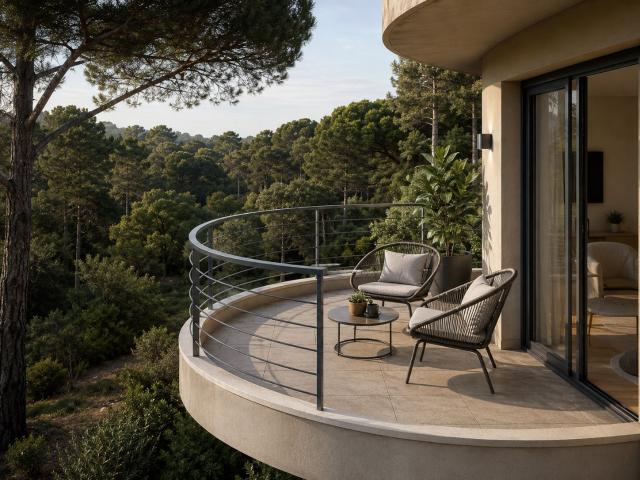DANS LA VERDURE: MAGNIFIQUE 2 PIECES AVEC TERRASSE ET PISCINE 2 pièces, 42 m²