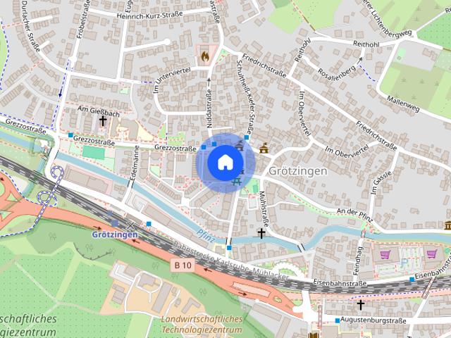 Dachgeschosswohnung in guter Lage von Karlsruhe Grötzingen zur Miete!