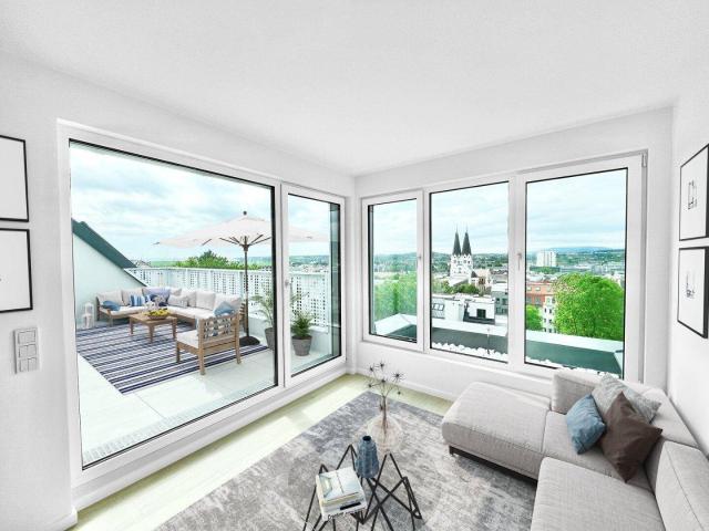 DACHTRAUM ERSTBEZUG mit großer TERRASSE + GARTEN + GARAGE in 1140 WIEN