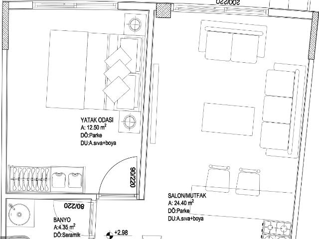 Daire 1+ Aksu, Antalya, Türkiye 220864