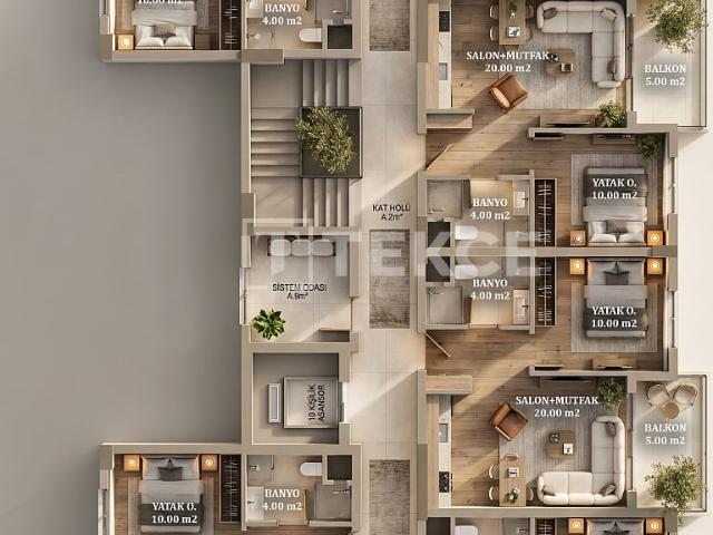 Daire 1+ Döşemealtı, Antalya, Türkiye 224788
