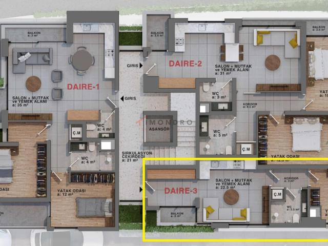 Daire 1+ Girne, 169626