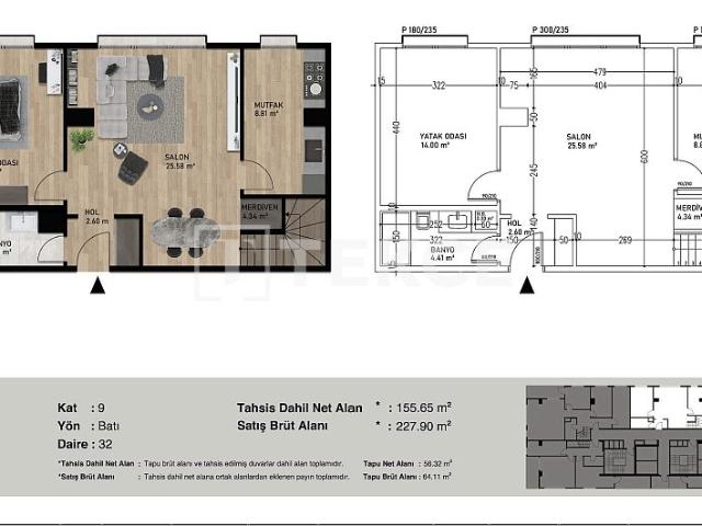 Daire 1+ İstanbul, Türkiye 212158