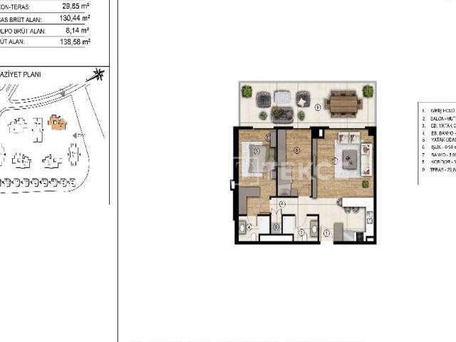 Daire 1+ İstanbul, Türkiye 223357