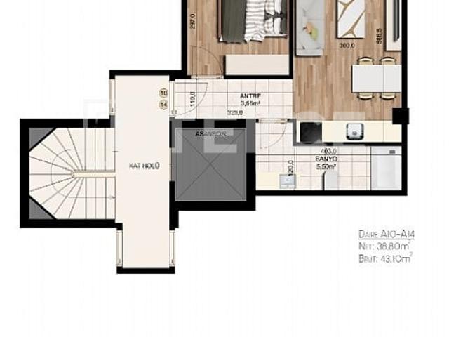 Daire 1+ İstanbul, Türkiye 225437
